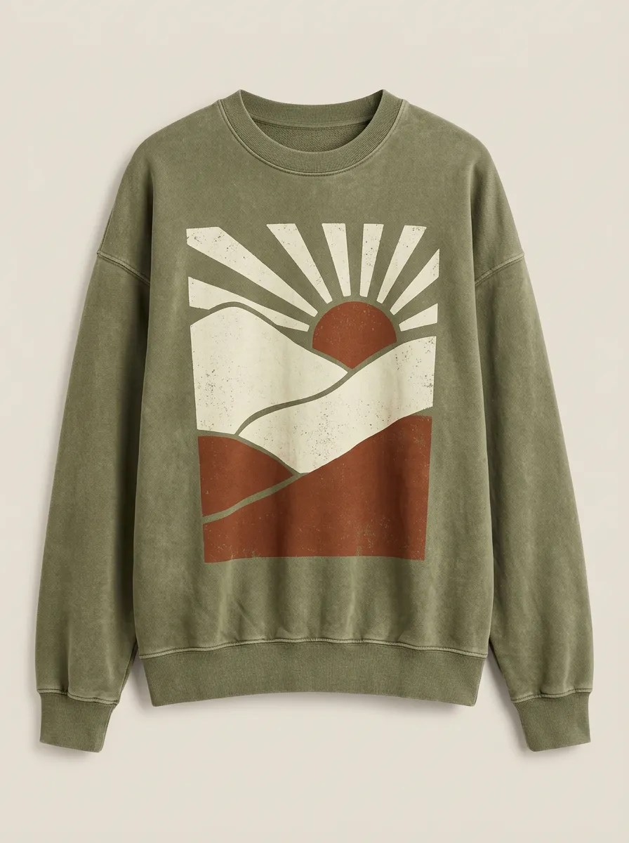 Nature Mountain Sun Hoodie