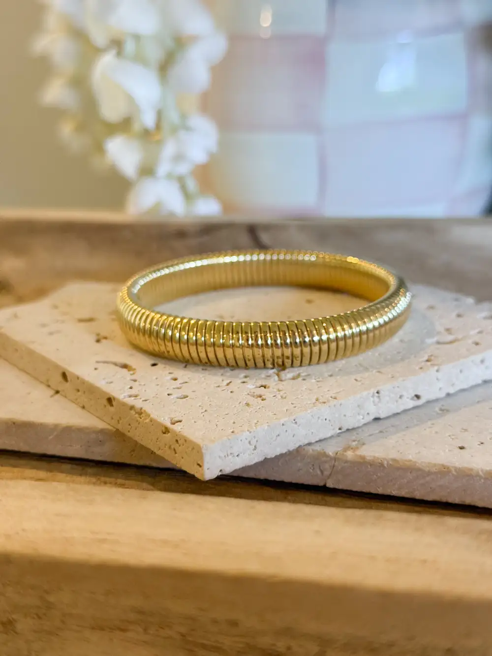 Embroidered Polished Everyday Bracelet