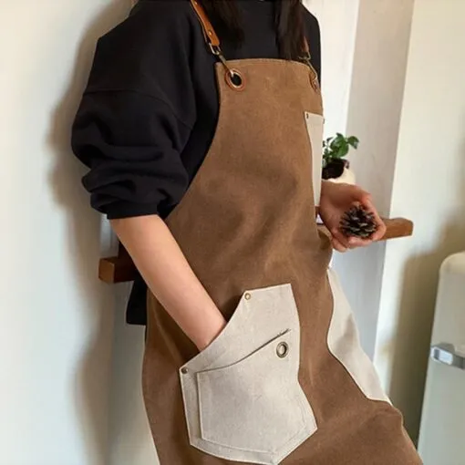 Practical Canvas Crossback Kitchen Work Apron