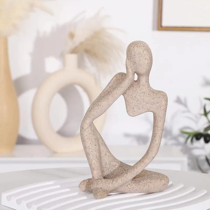 3 Pcs Abstract Thinker Statue Set