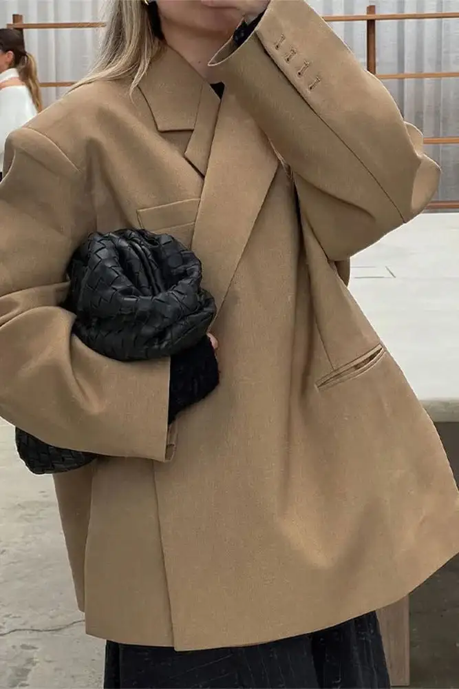 Oversized Slit Blazer