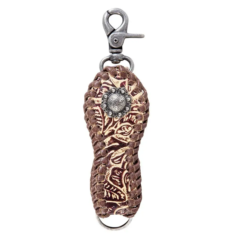 Practical Daily Leather Key Fob