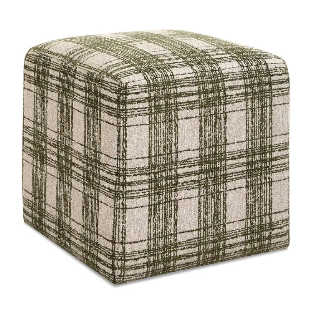 Chenille Cube Ottoman