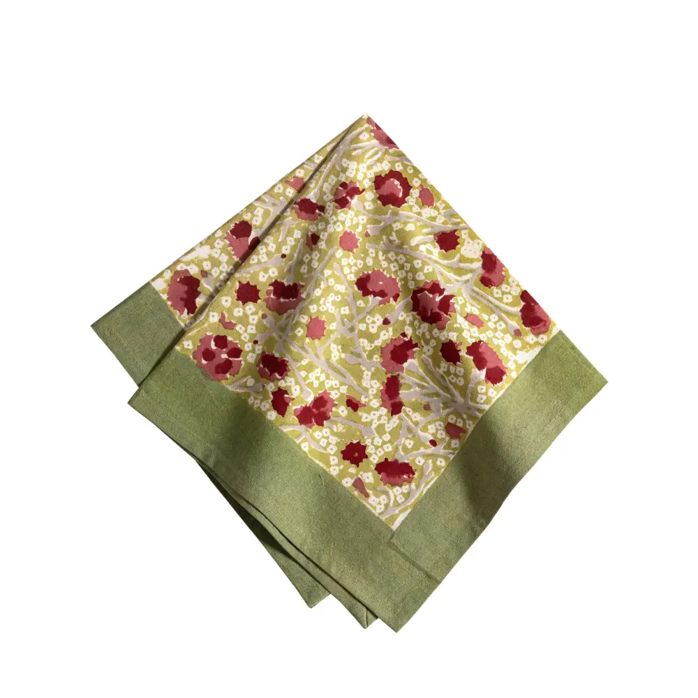 Textured Meadow Floral Napkin Set