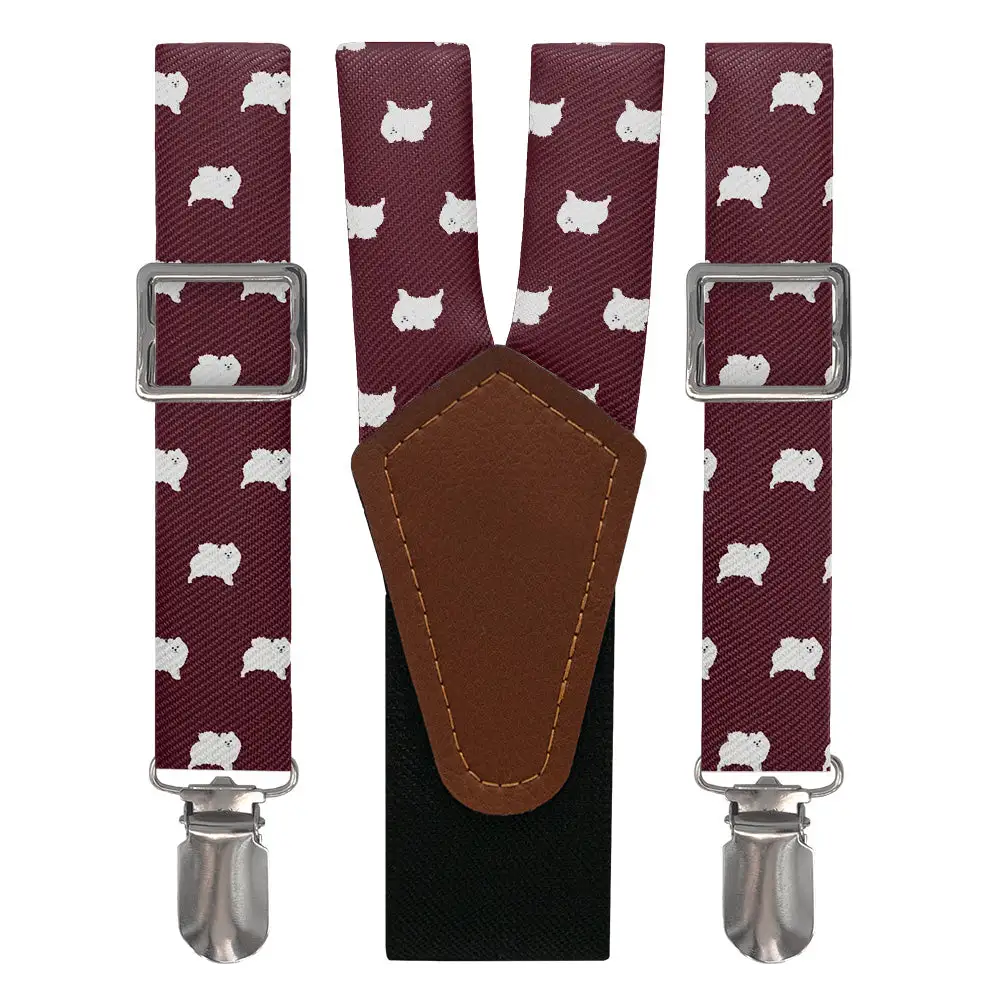 Pomeranian Dog Theme Suspenders