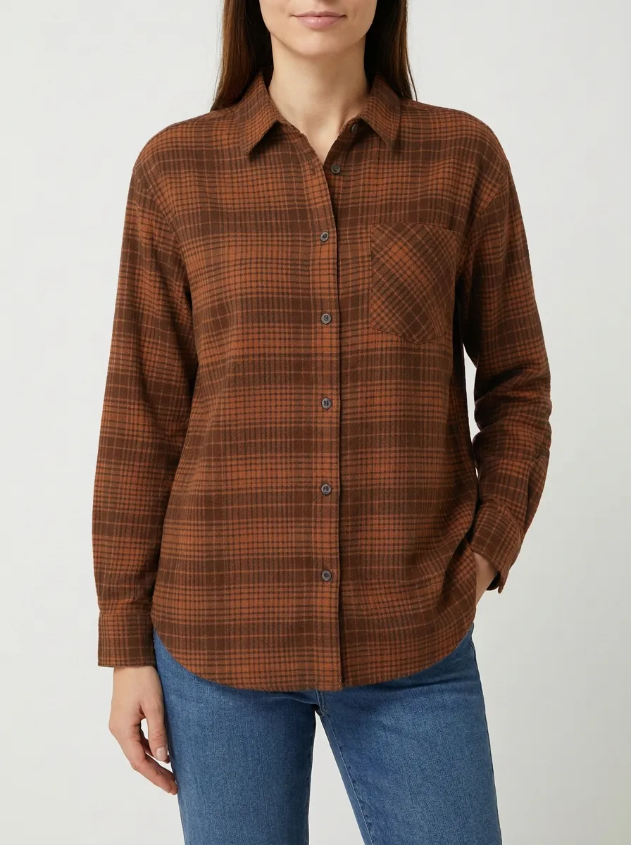 Rustic Plaid Plaid Long-Sleeve Shirt