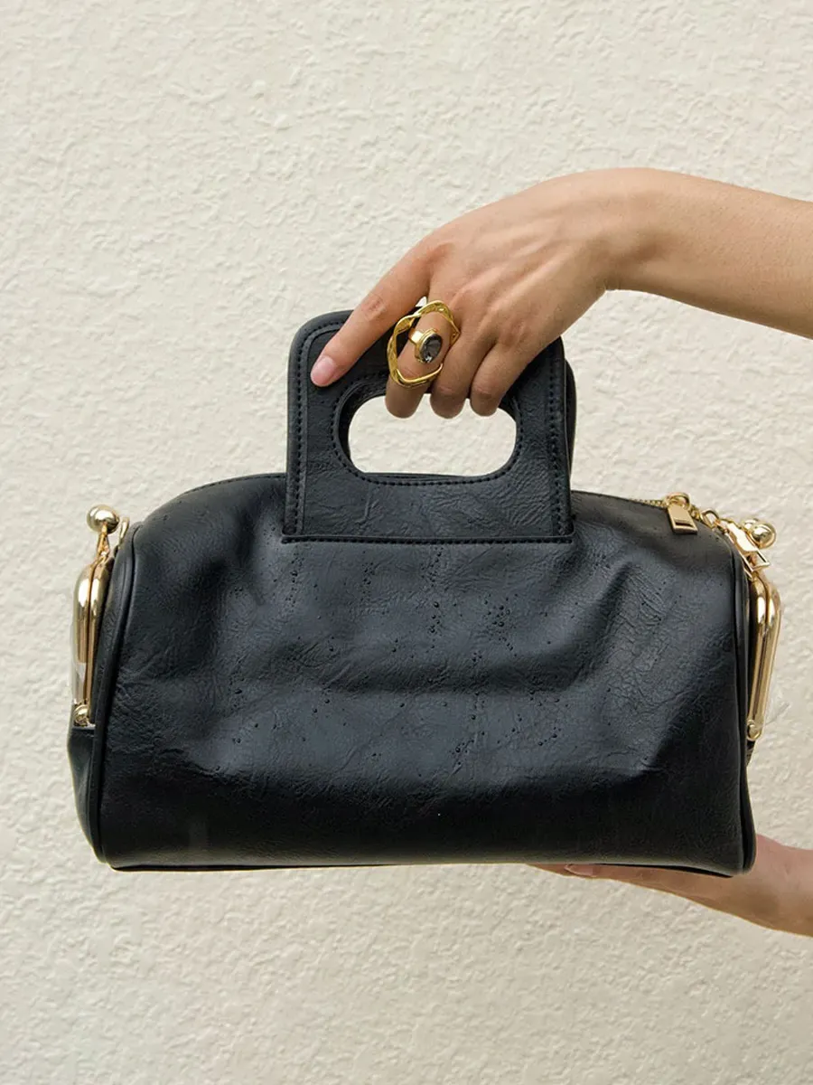 Salma Vintage Distressed Soft Leather Handbag