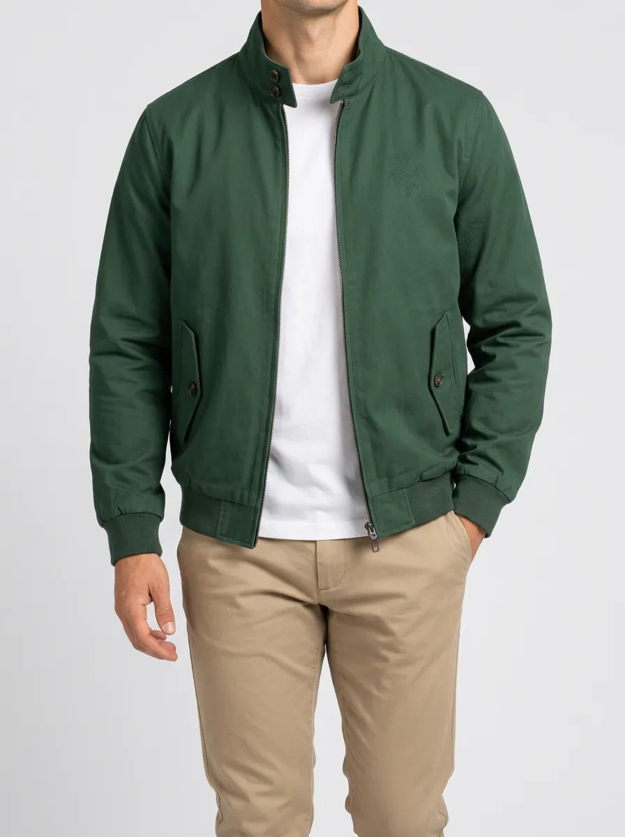 Practical Embroidered Utility Jacket