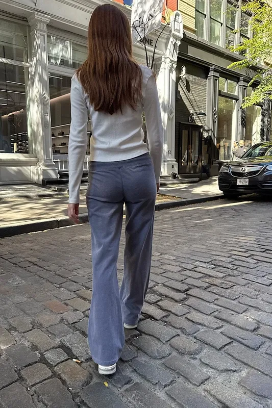 Faded Blue Flare Pants