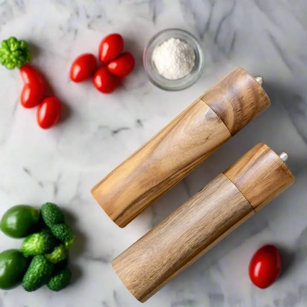 Acacia Salt Pepper Grinder Set