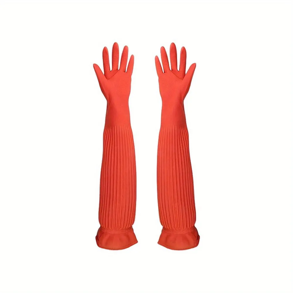 Extended Cuff Rubber Gloves
