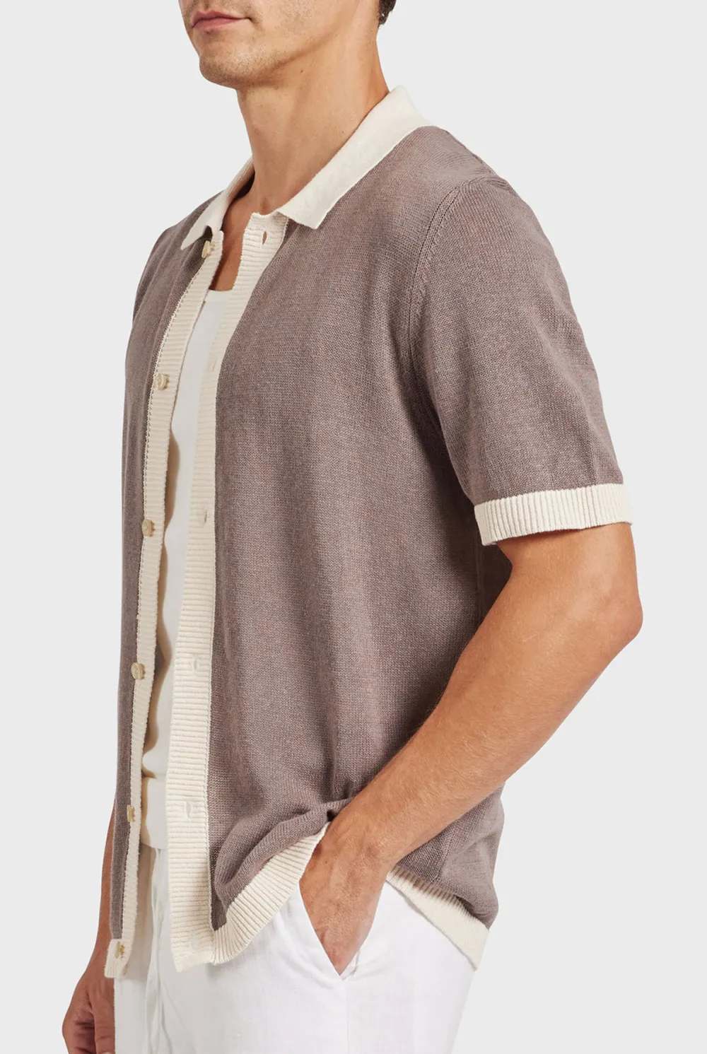 Short Sleeve Cuban Collar Shirt