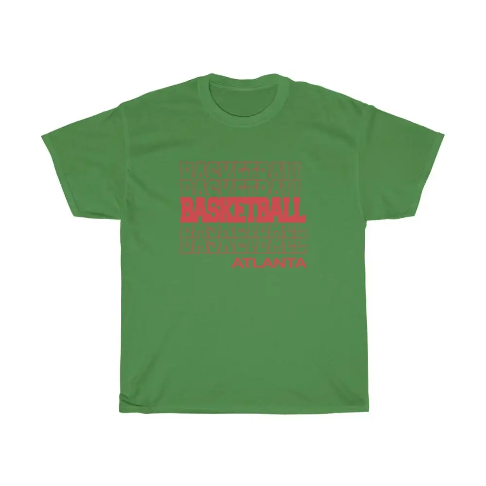 Basketball Atlanta in Modern Stacked Lettering