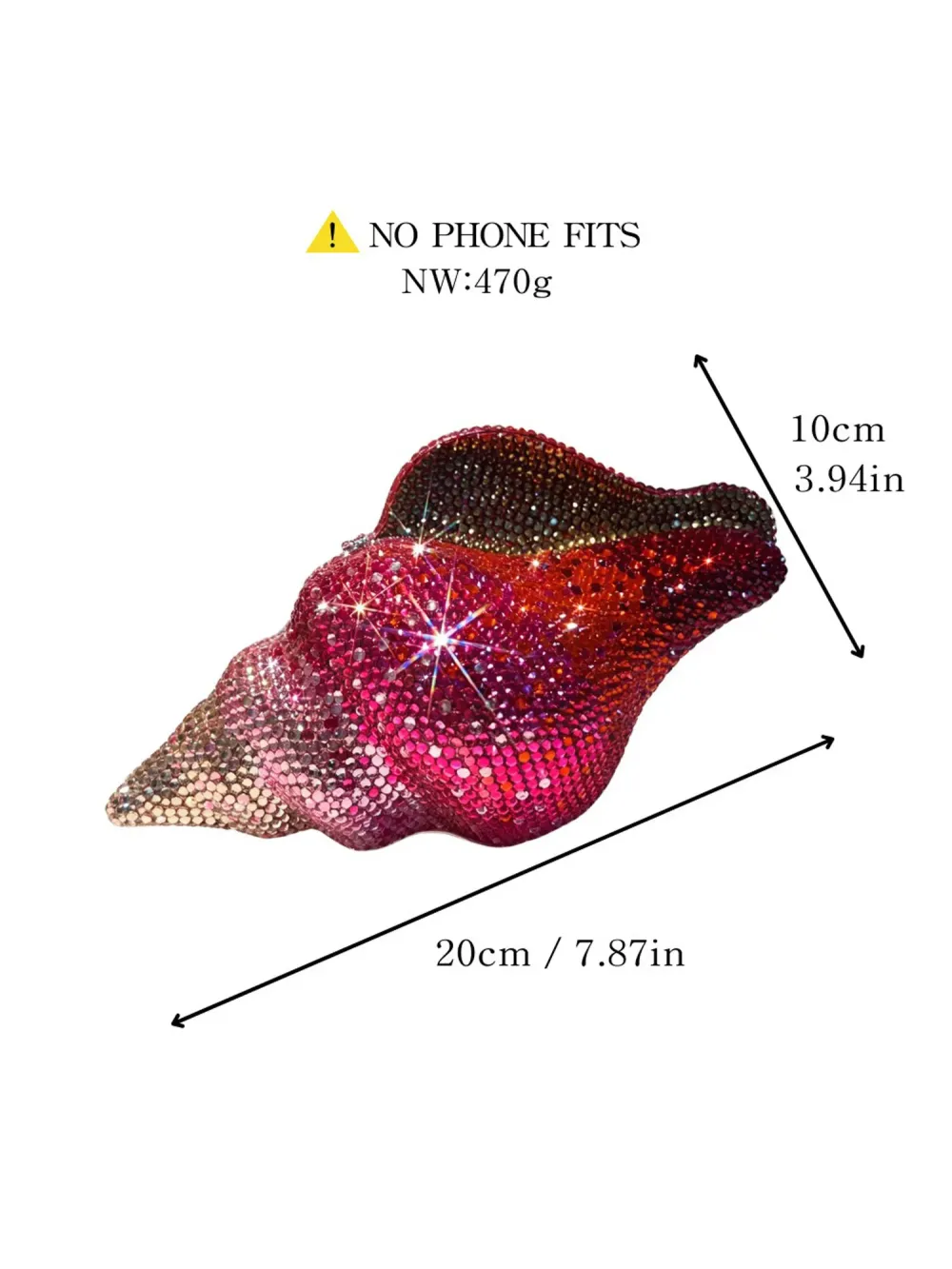 Kalina Conch-shaped Diamond Clutch