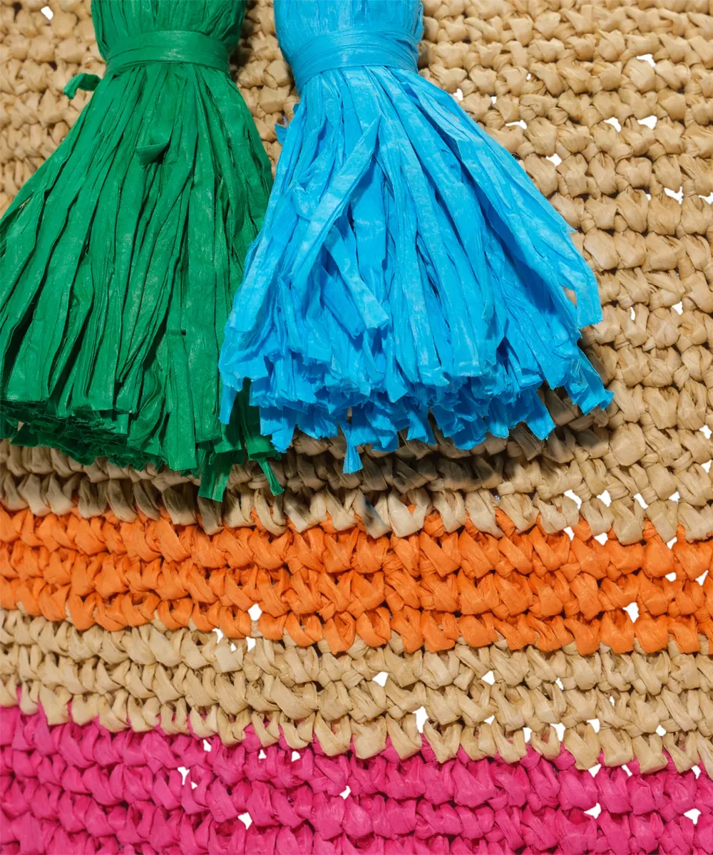 Vacation Essential Tropic Stripe Clutch
