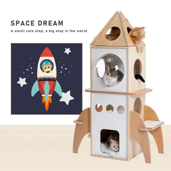 Indoor Pet Activity Tower Cat House