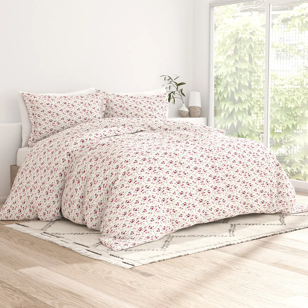 Blossoms Pattern Duvet Cover Set
