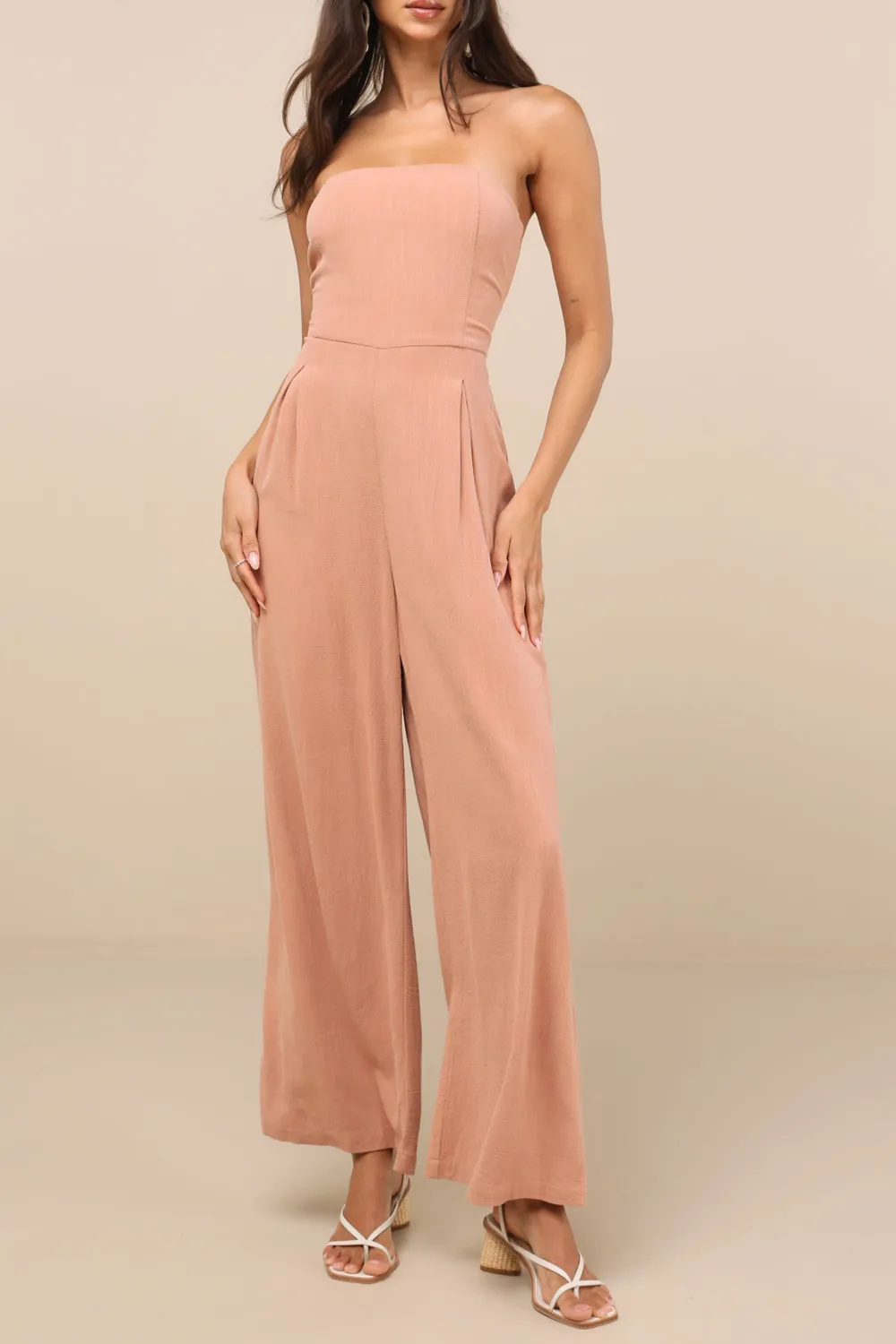 Daily Linen Wide-Leg Jumpsuit