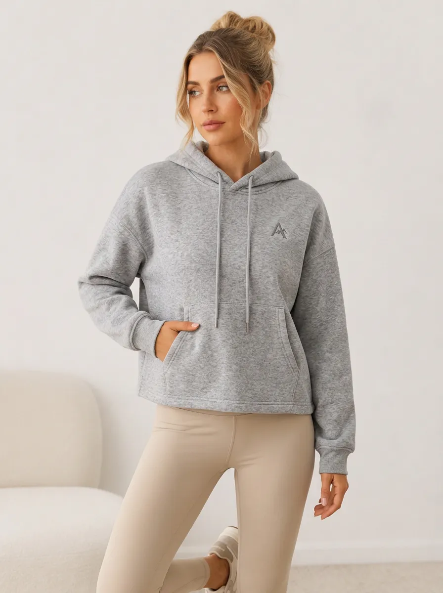 Women's Mountain Lover Minimalist Logo Printed Hoodie