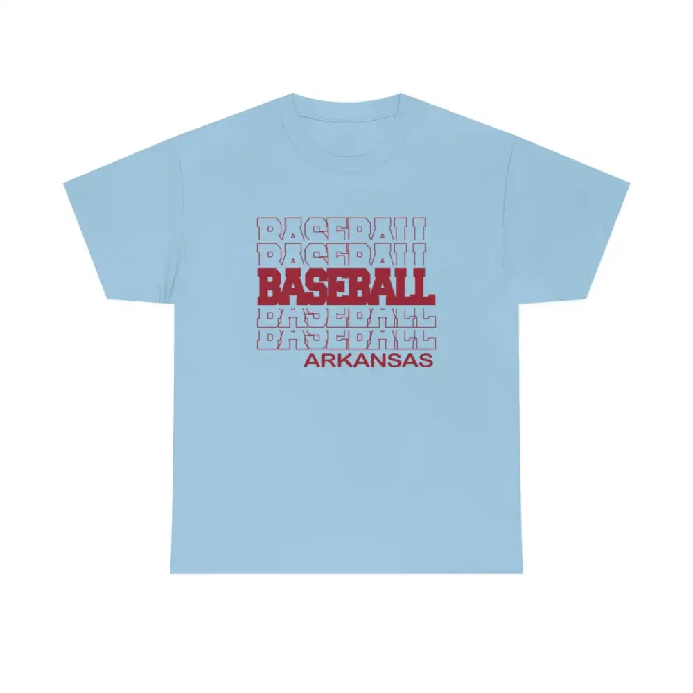 Baseball Arkansas in Modern Stacked Lettering