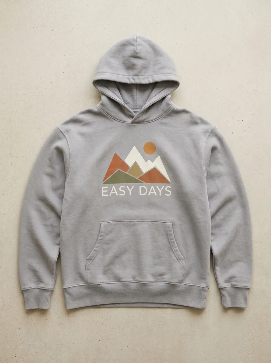 Nature Easy Days Mountain Sun Hoodie