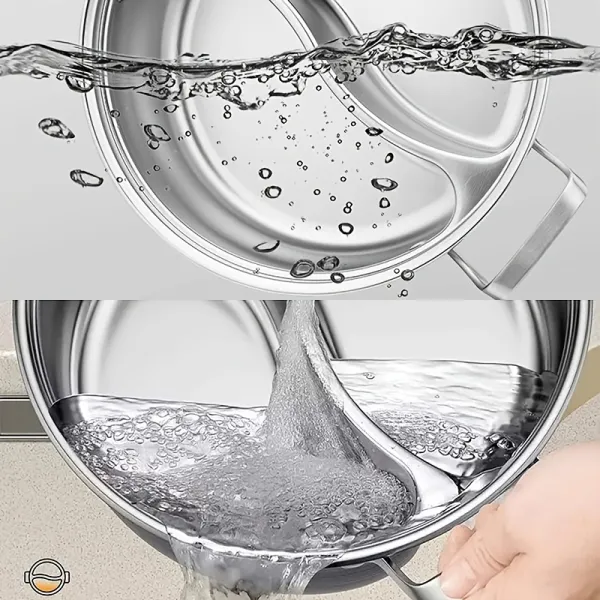 Durable Two-Flavor Hot Pot, Kitchen Essential for Hot Pot Gatherings