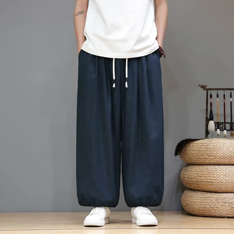 Elastic Waist Harem Pants