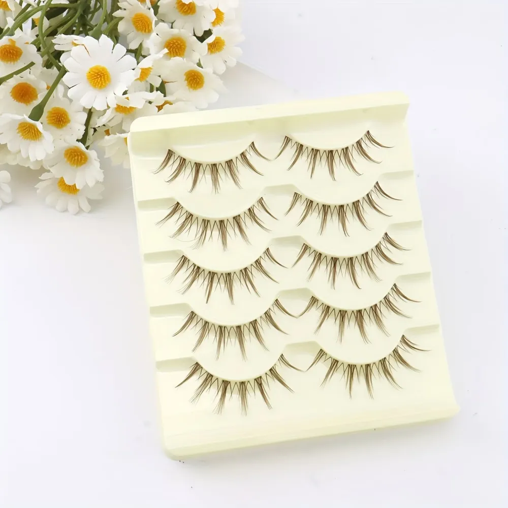 Light Brown False Eyelashes