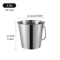 Household & Bar Stainless Steel Ice Bucket