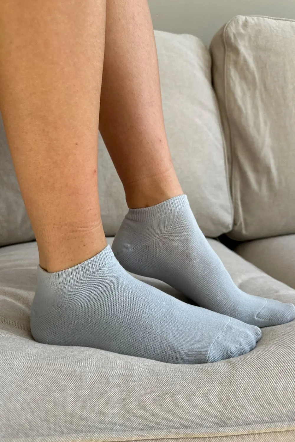 Plain Cotton Ankle Socks