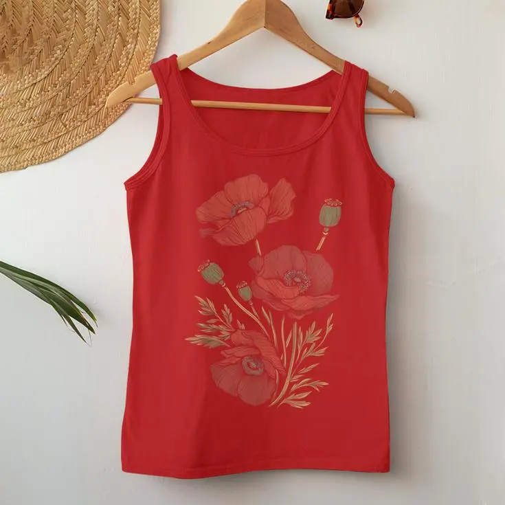 Vintage Floral Women Tank Top