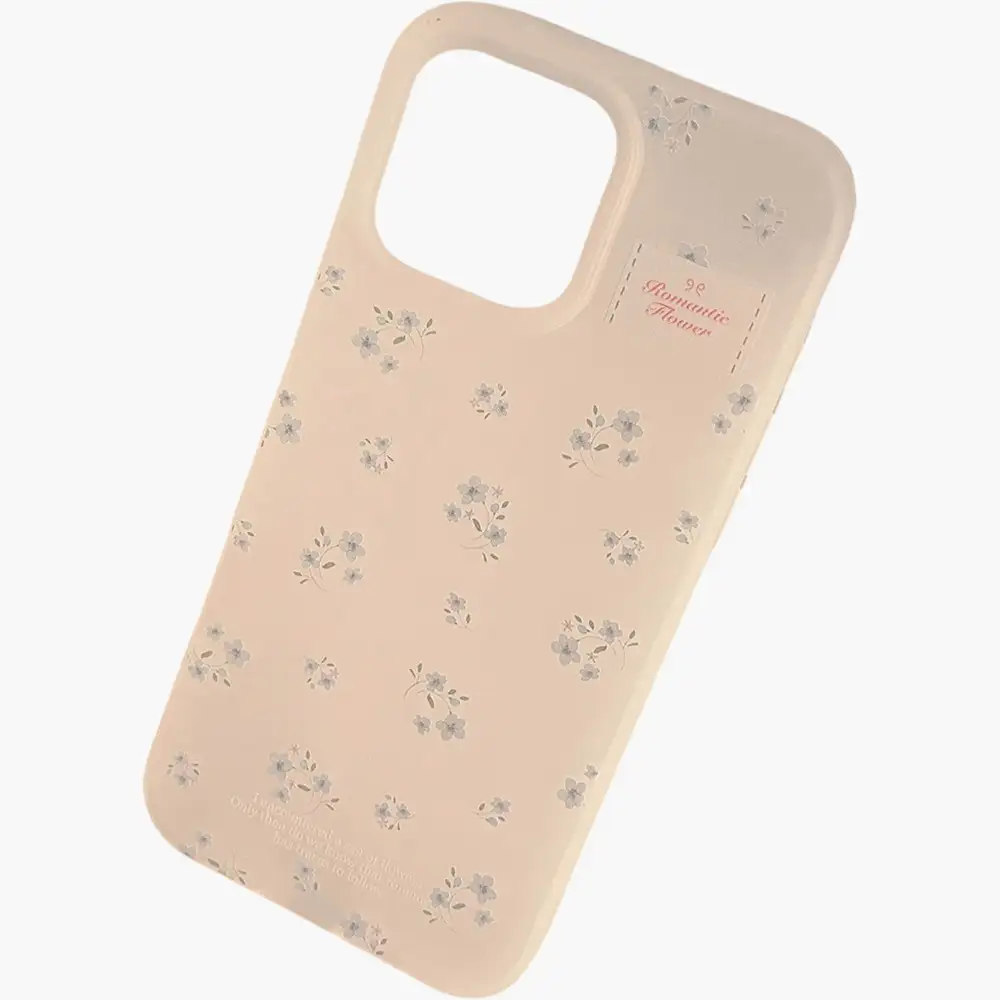 Floral Cat Matte Matte Phone Case