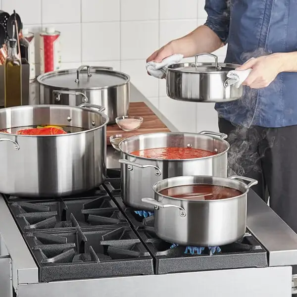 Standard Tri Ply Stainless Steel Stock Pot with Cover