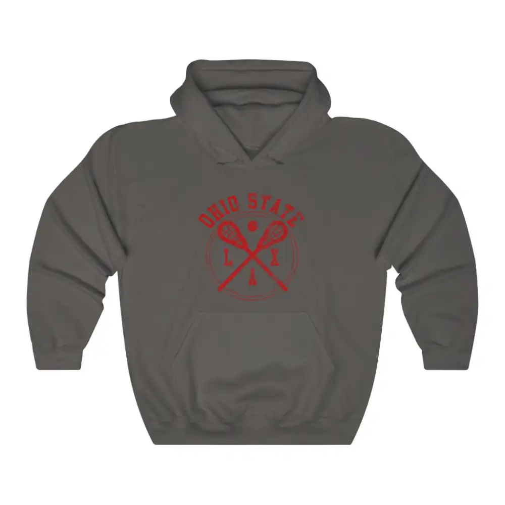 Vintage Badge Lacrosse Graphic Pullover Hoodie