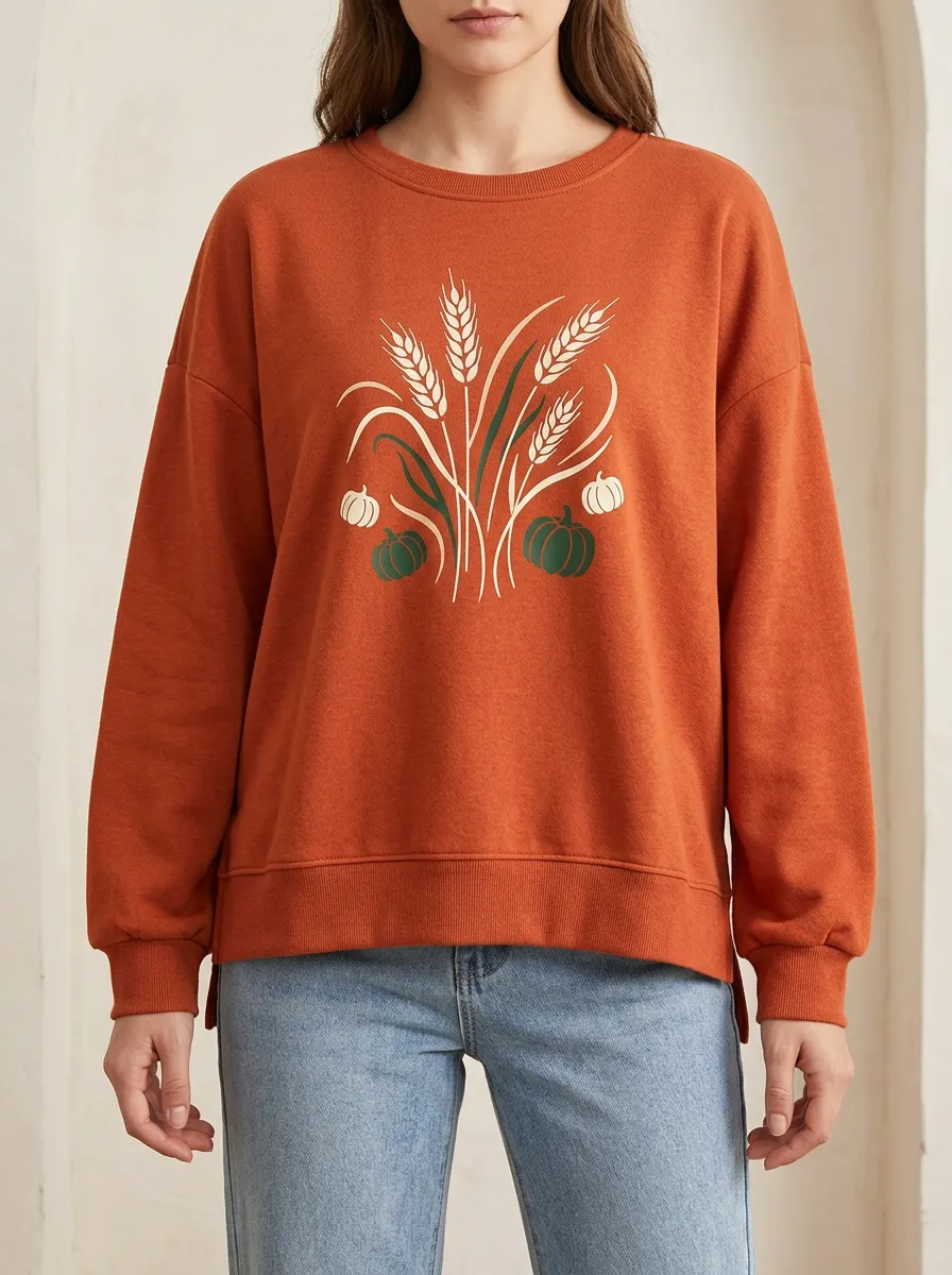 Printed Graphic Sweatshirt