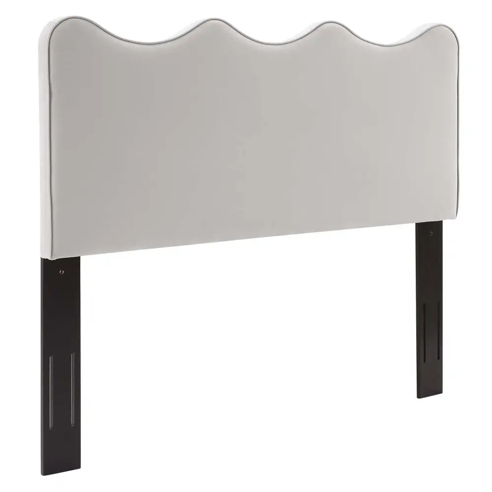 Scalloped Performance Velvet Headboard