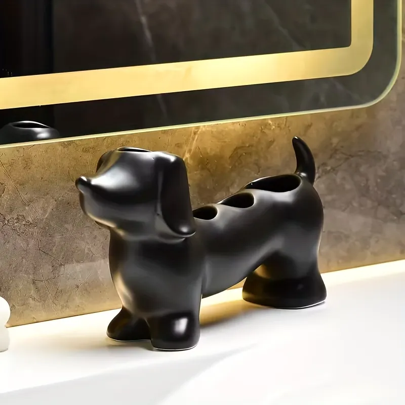 Dog Shaped Toothbrush Stand