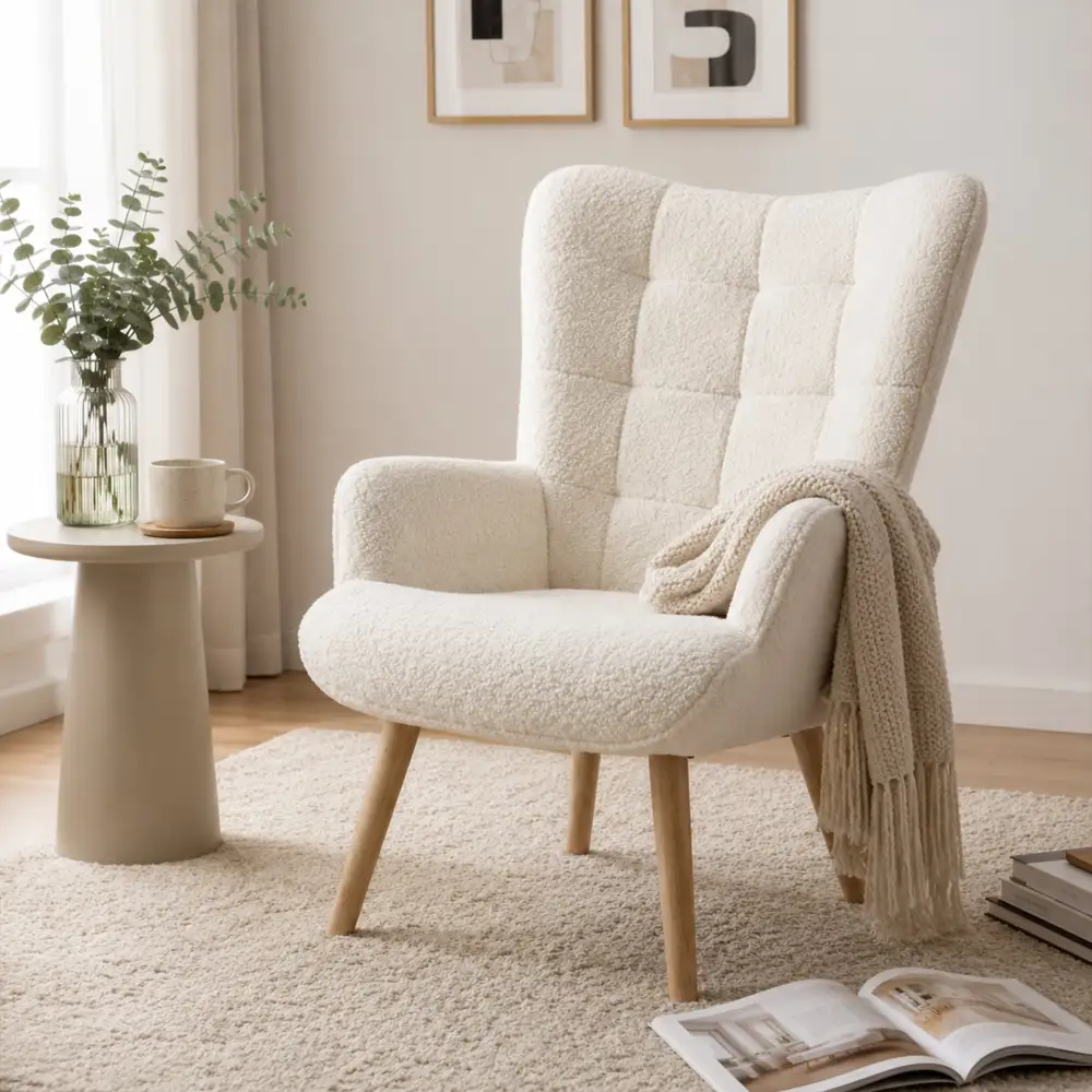 Reading Relaxed Living Boucle Armchair