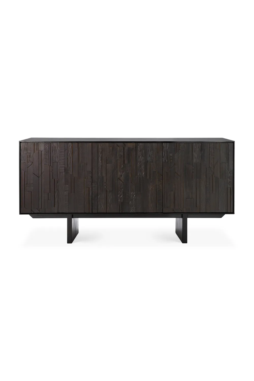 Teak Industrial Sideboard