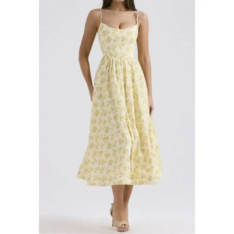 Spaghetti Strap Midi Dress