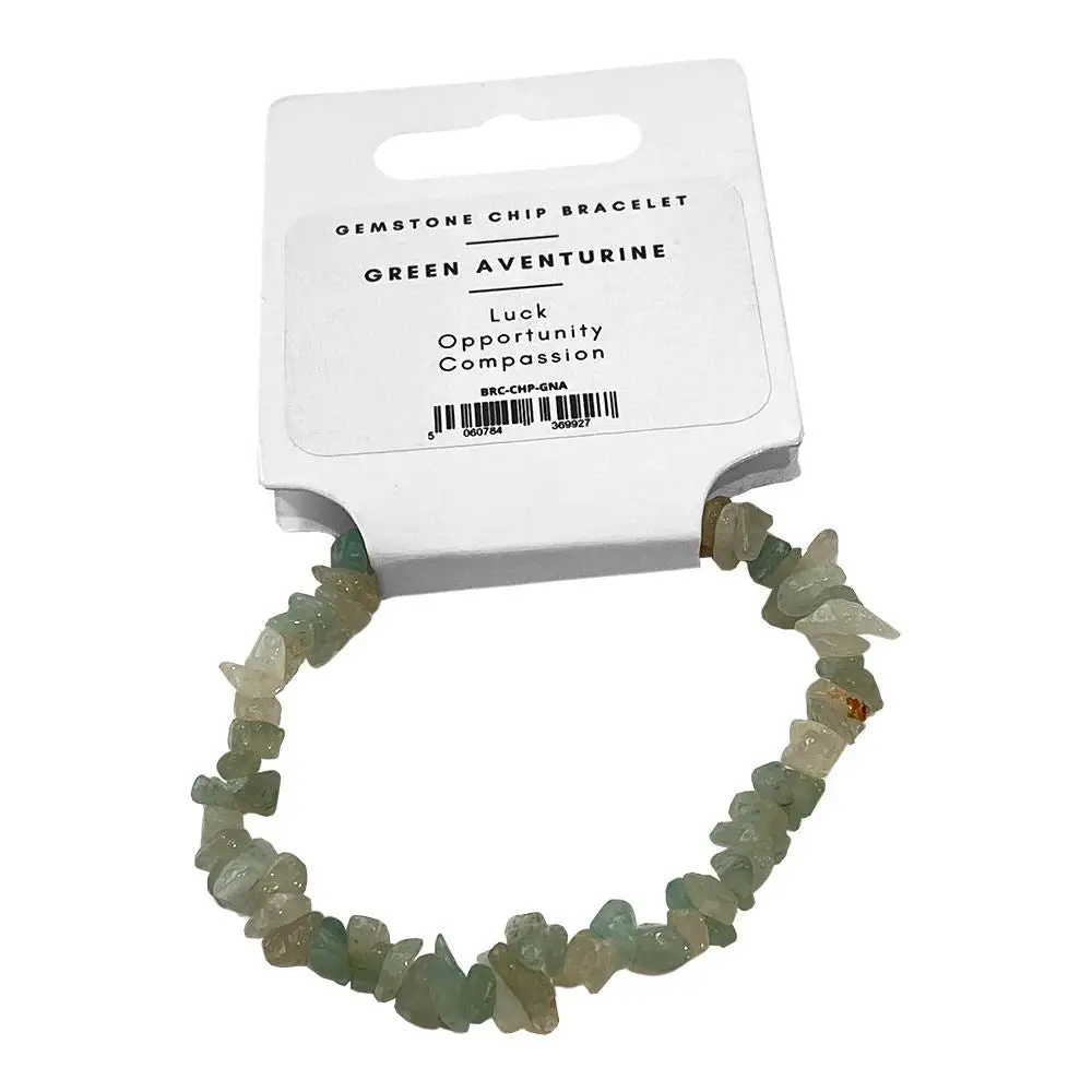 Chip-Stone Stretch Gemstone Crystal Bracelet