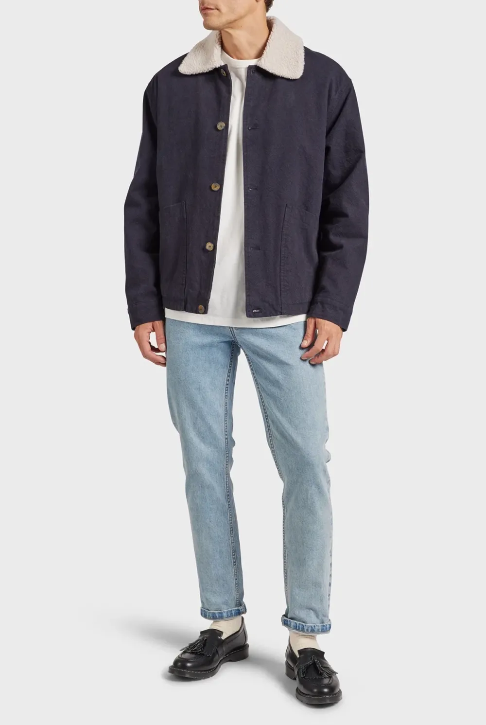 Sherpa Collar Corduroy Casual Work Jacket