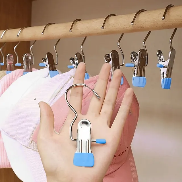 Versatile Closet Hanging Storage Clips