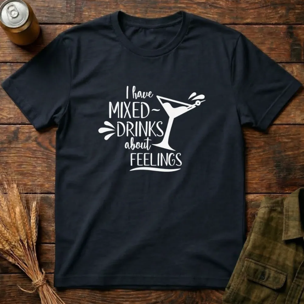 Mixed Feelings Graphic Cotton T-Shirt