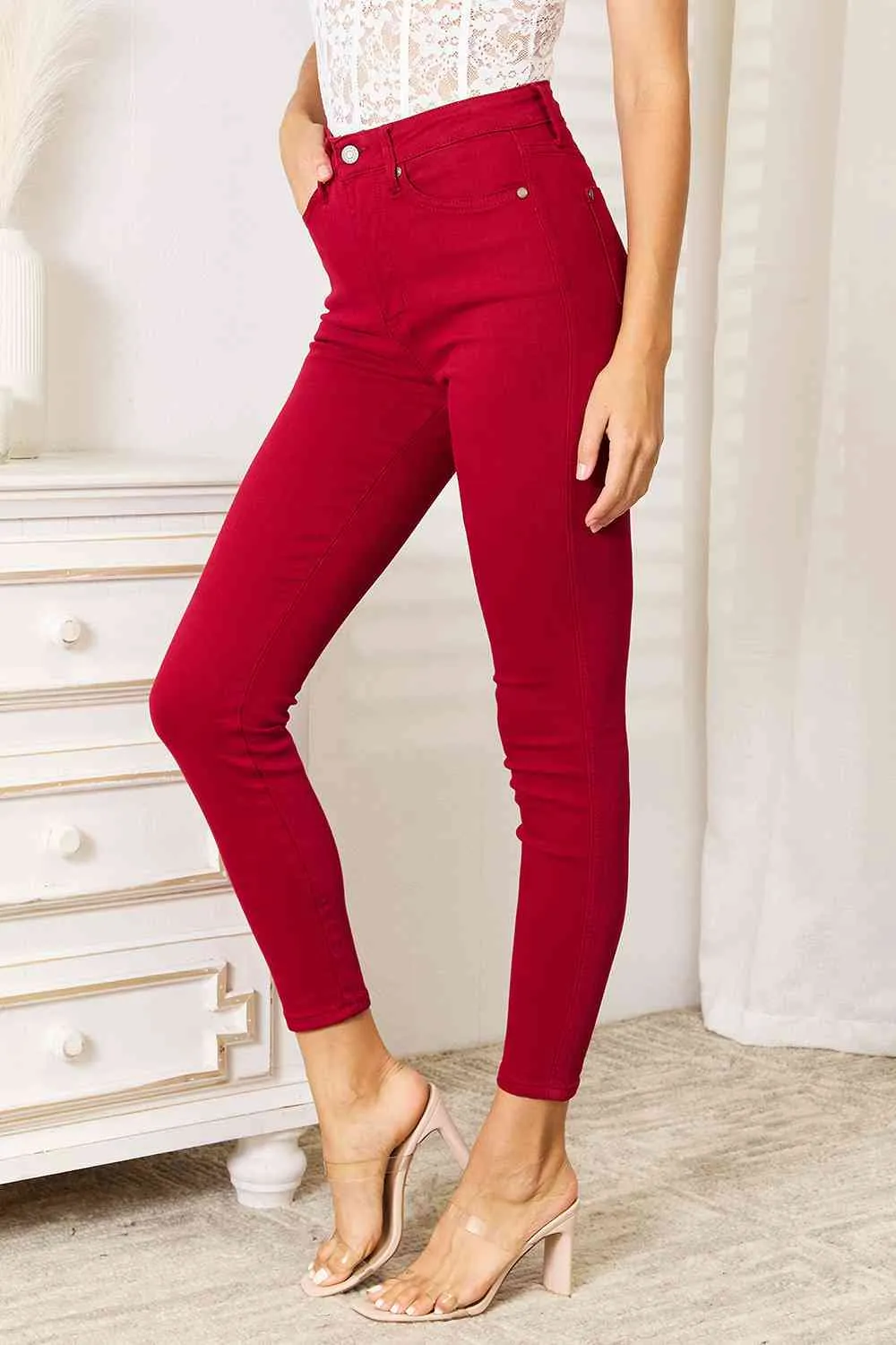 High Waist Tummy Control Skinny Denim Jeans