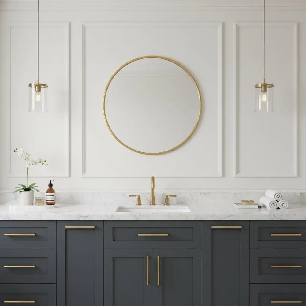 Handcrafted Oval Brass Wall Mirror