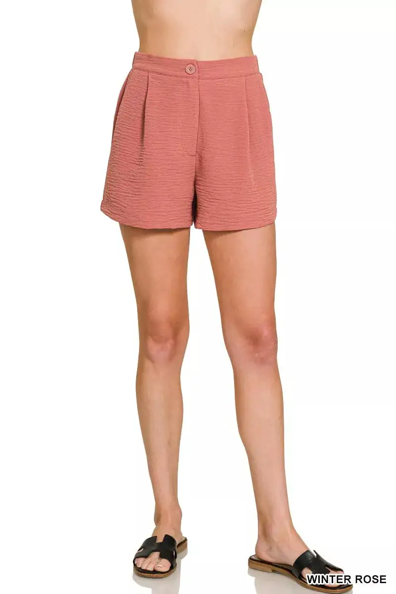 Pull On Elastic Waist Shorts