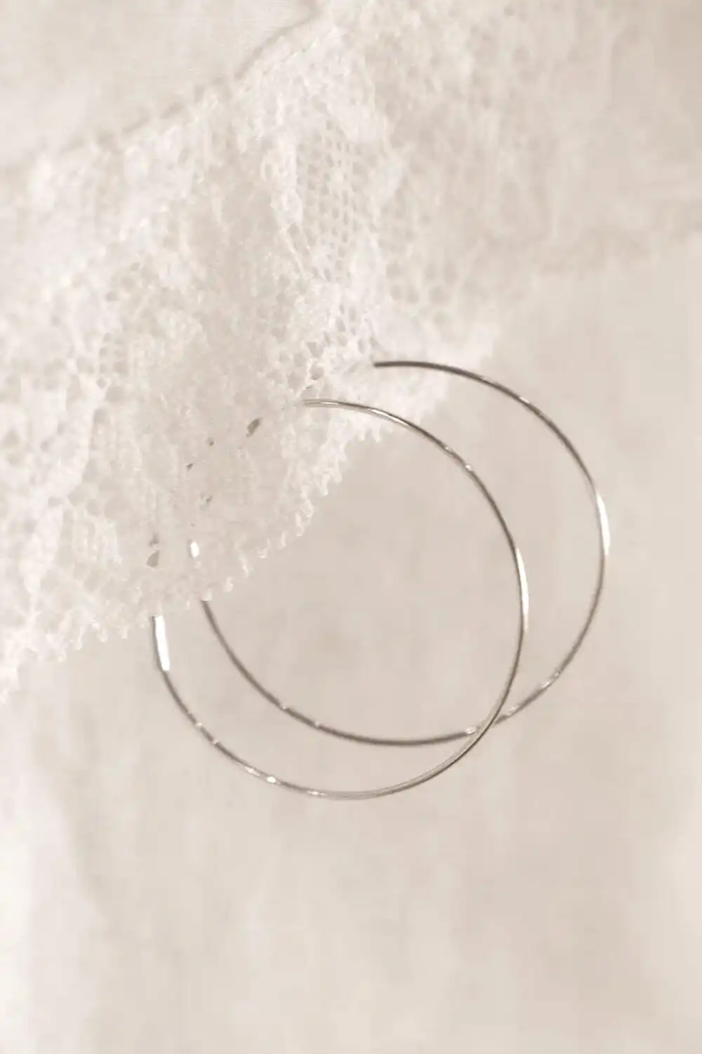 Large Stainless Infinity Hoop Earrings
