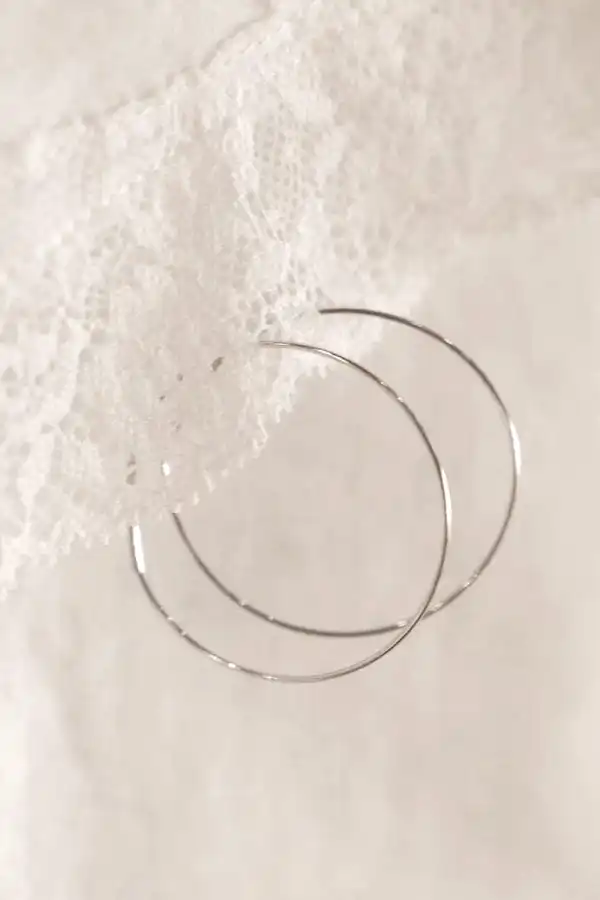 Large Stainless Infinity Hoop Earrings