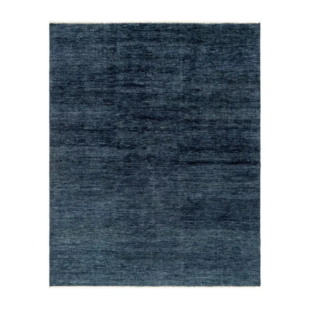 Hand-Knotted Wool Fringed Carpet
